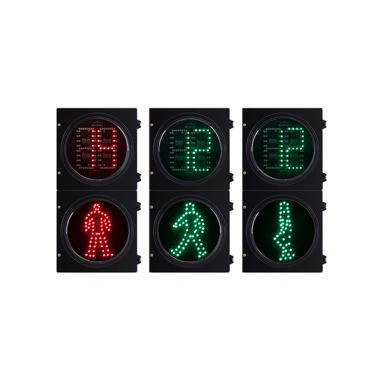 La minuterie verte et rouge de compte à rebours de 300mm a mené la lumière de signalisation du trafic
