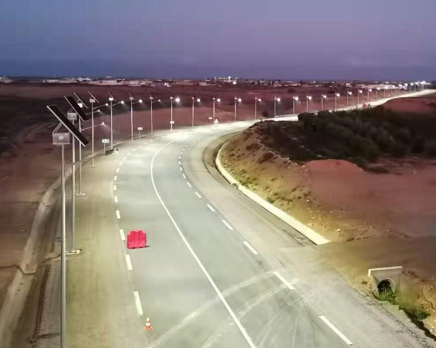 Système solaire de lumière de rue de LED dans Tunnis